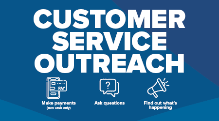 Cover graphic for Customer Service Outreach Program