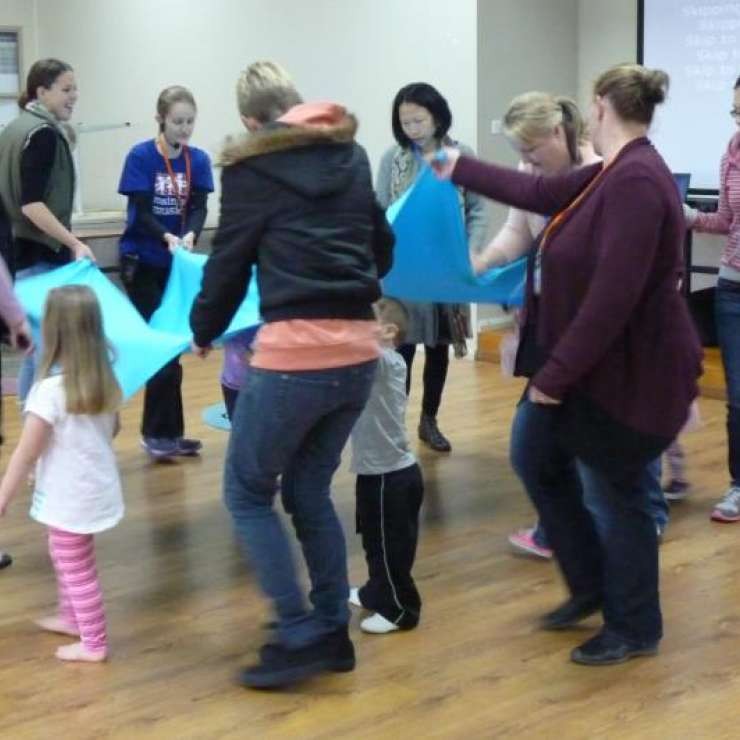 Exchange Church - Mainly Music Project - "The Mainly Music team is excited to see families enjoy the use of music, rhythm and other music related activities. Mainly Music is a great opportunity for children to interact with their parent/caregiver each week at the Kialla Park Community and Sport complex.  Children have developed skills to enhance their early childhood education and parents have benefited from the opportunity to connect with other parents and build friendships. The grant enabled the group to purchase sound equipment instruments and props for the activities."