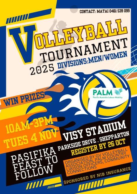 Event 2025 Nov 4 PALM SCHEME VOLLEYBALL TOURNAMENT Flyer rev