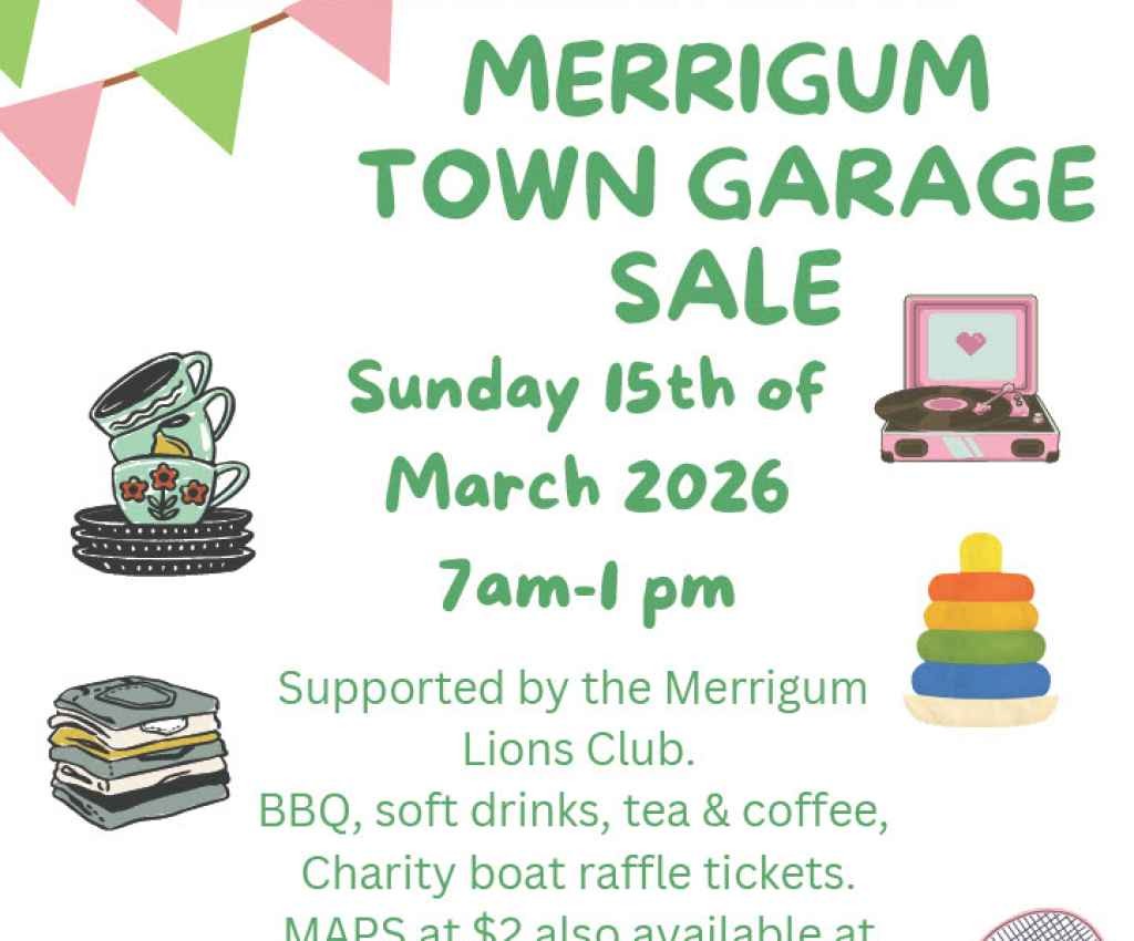 Cover image for event - Merrigum Town Garage Sale