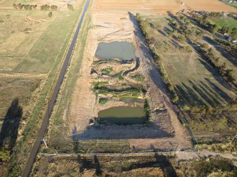 Retardation Basin before works