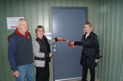 Tatura Netball club toilet opening