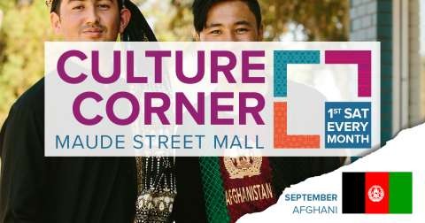 Culture Corner FB Graphic with flags - Afghani
