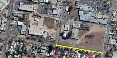 Vaughan Street road works January 2021