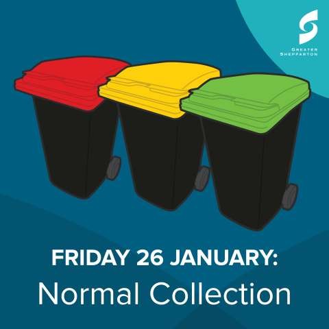 Australia Day Bin Collection Social Graphic