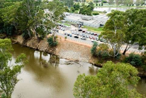 Above: After the stabilisation works were complete, prior to the planting. 