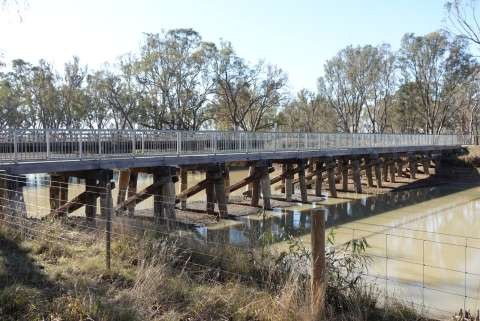 Above: Photo of the completed bridge.