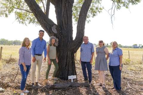 Pictured left to right: Carlene Beaumont (community member), Mayor, Cr Shane Sali, Jan Sinclair (community member), John Pettigrew (community member), Jen Brewis (Council’s Team Leader Strategic Planning), Allison McCallum (Goulburn Broken Catchment Management Authority)