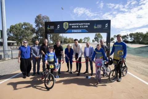 Official opening of BMX Cycling upgrades With Minister Ros Spence