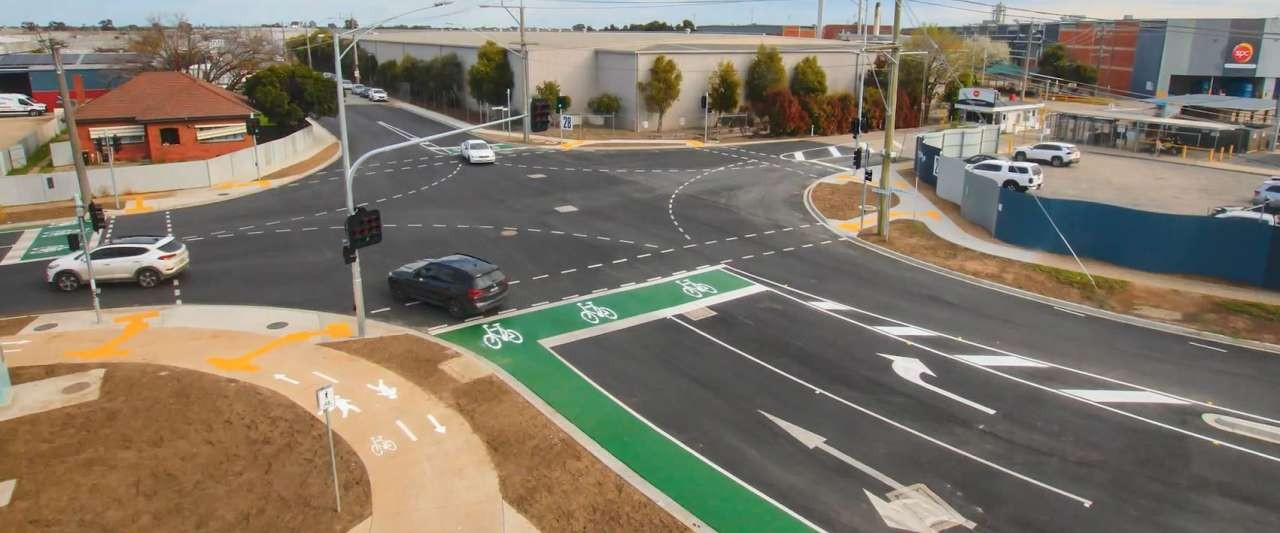 Andrew Fairley Old Dookie Lockwood Road Completed Intersection